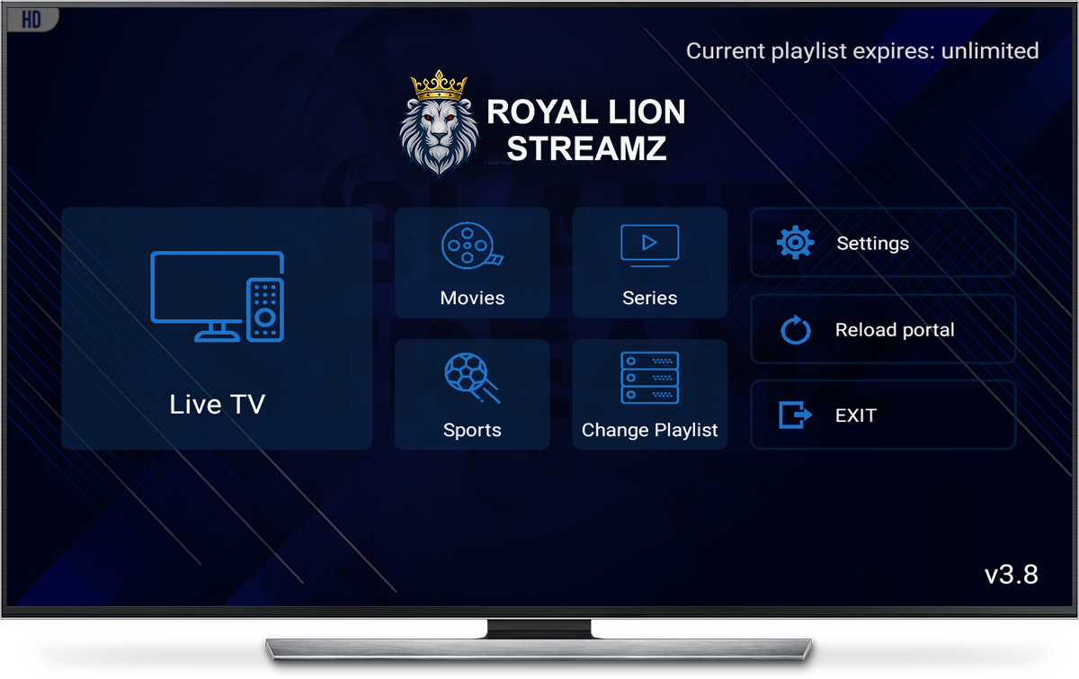 Royal Lion Streamz Ibo Player APP